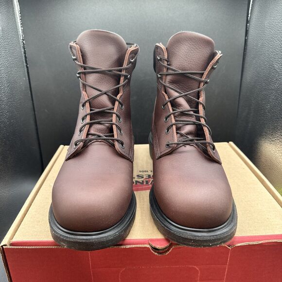 Red Wing 606 Supersole 2.0 Mens Size 11 B Work Boots Brown Leather Soft Toe NEW - Picture 4 of 9